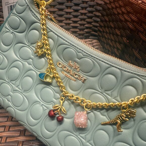 coach Teri Shoulder Bag In Blocked Signature Leather cy674 - Picture 5 of 6